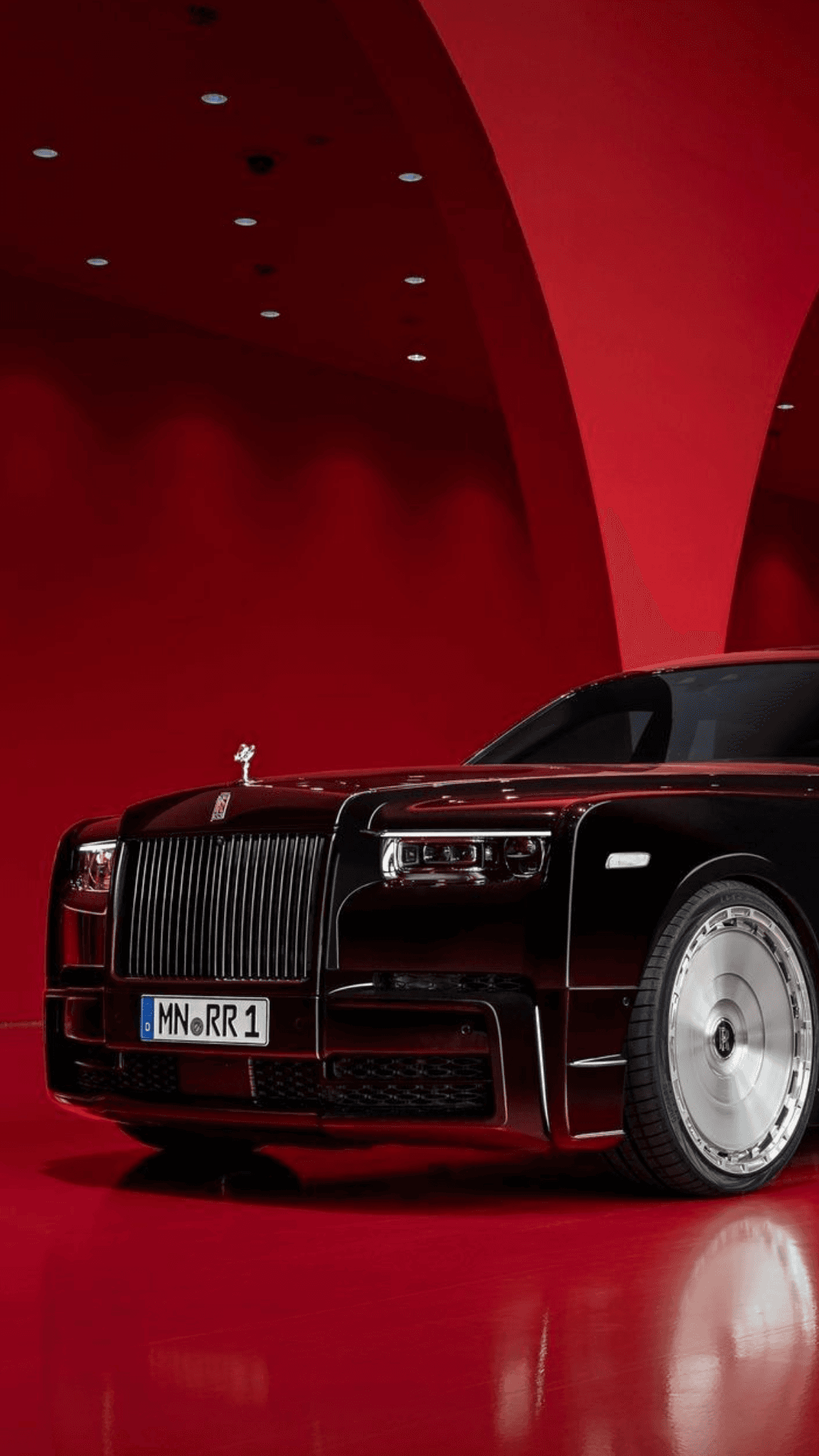 Rolls Royce Red Background